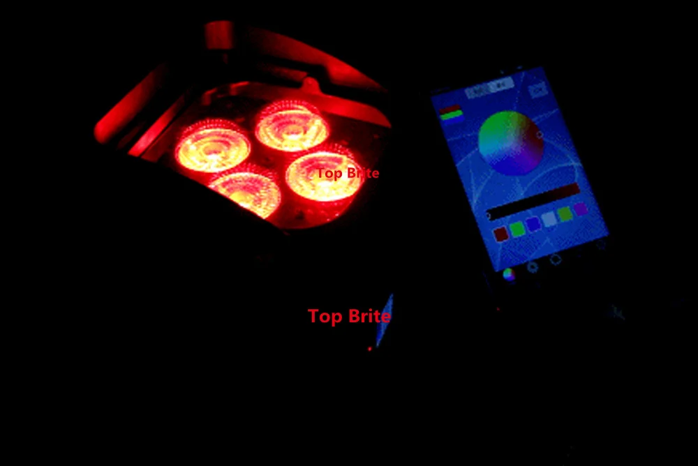 2 Units 4X10W Wireless Battery Par Lights RGBWA-UV 6IN1 LED Cans DMX512 Disco Professional Stage Dj Equipment | Лампы и освещение