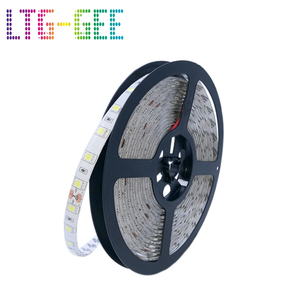 DC 24 V 5050 Светодиодные ленты 60 светодиодный s/m 5 M/Roll 300 светодиодный s IP20 IP65 Водонепроницаемый Светодиодные ленты 5050 RGB, белый, теплый белый, красный, синий, желтый