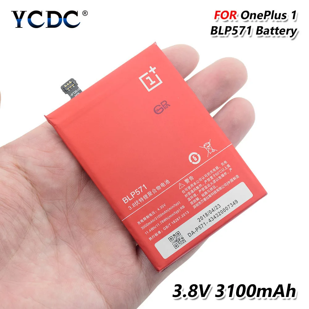 2019 YCDC 100% новая оригинальная замена 3100mAh BLP571 батарея для OnePlus One 1 + A0001 литий ионная