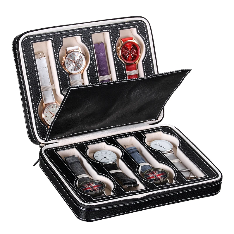 Сумка для хранения кожаный чехол коллекции 8 местных часов мужская сумка на