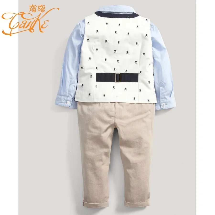 

Children Suit Formal Boys Wedding Baby Boy Formal Wear Clothes Vest Sets Full Three Piece Gentleman Clothing Set