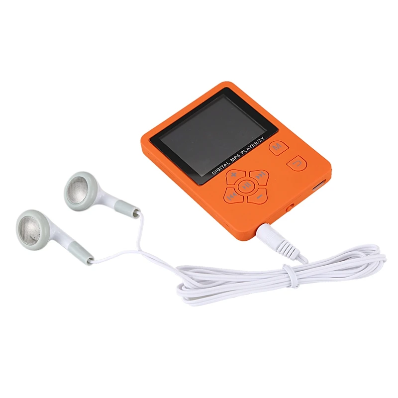 Mp4 плеер с ЖК экраном 1 8 дюйма поддержкой Tf карты до 32 Гб Hi Fi Fm радио мини Usb