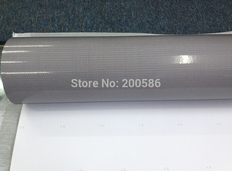 3 рулона Высококачественная перфорированная сетчатая пленка Fly Eye Tint для