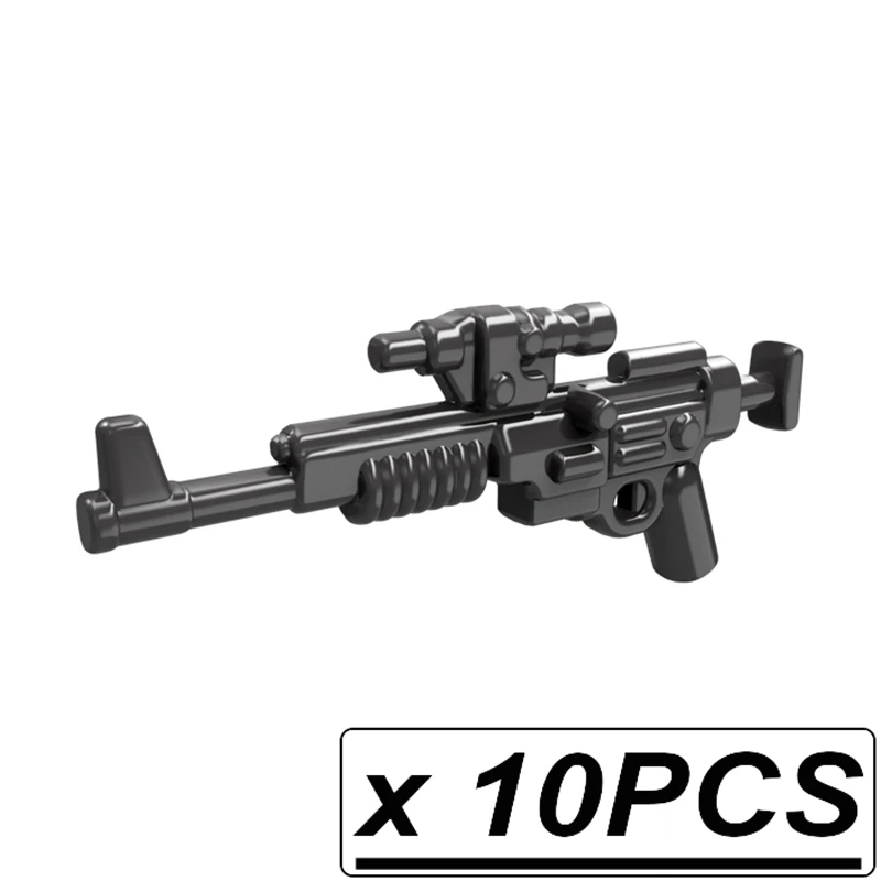 10pcs PGPJ0082 Guns Trek Halo Звёздные войны научная фантастика будущее оружие пакет для MOC части строительные блоки игрушки для детей - Цвет: 10pcs PGPJ0082