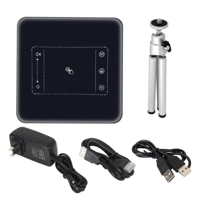 OTHA мини проектор 5000 люмен 2G 16G DLP Android Wifi BT Ultra HD 4K Умный домашний кинотеатр тачпад