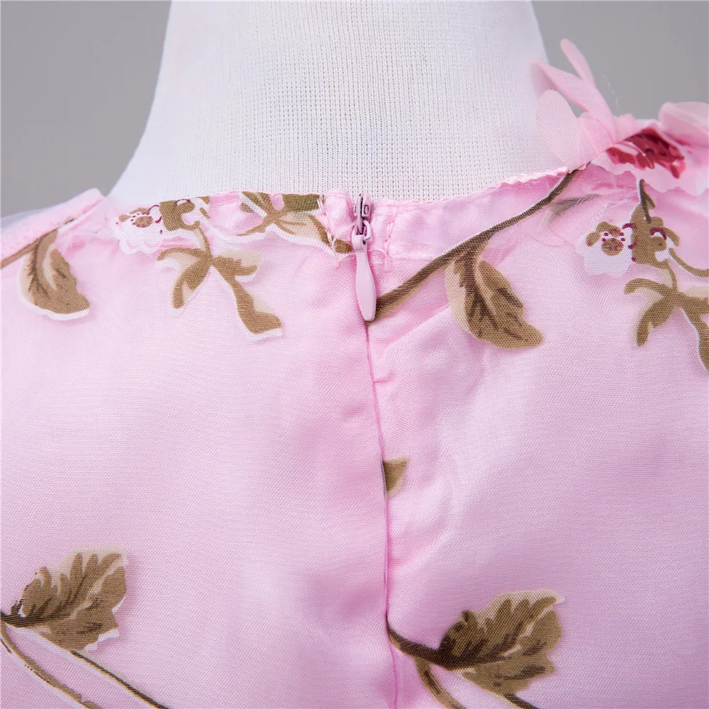 ZIKA/платье с цветочным узором для девочек желтое хлопковое платье без рукавов