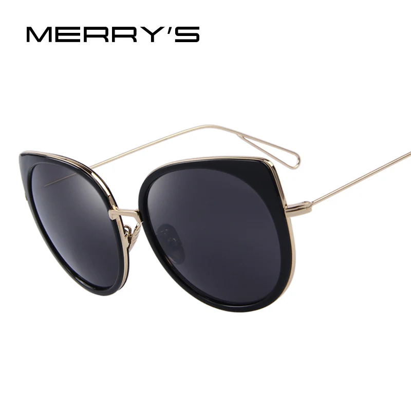 Для женщин ретро солнцезащитные очки кошачий глаз оттенки Брендовая