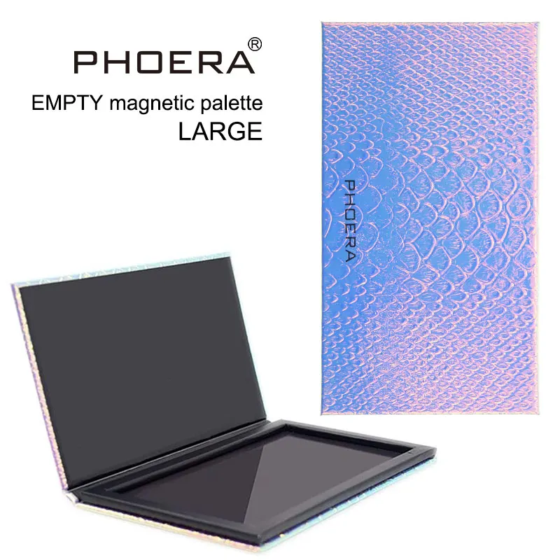 18 Spaces Fish-Scale Patterns Empty Magnetic Palette Eyeshadow DIY Refill Large Blusher Lip Gloss Powder Foundation |