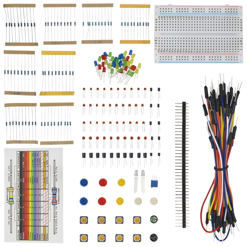Портативный комплект Raspberry Pi резистор led конденсатор перемычка макет удобный