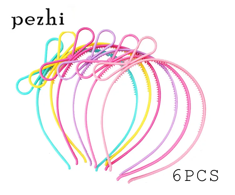 6pcs Bow Повязка на голову в виде единорога, корона, кошачьи уши, бант, животное, милый обруч для волос для девочек, повязка на голову, Детские аксессуары для дня рождения, вечерние аксессуары, головные уборы - Цвет: 6pcs Bow