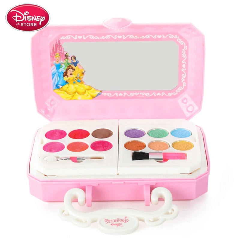 pink Дисней Макияж Красота модные игрушки Дисней Принцесса Замороженные Игрушки для девочек Детские аксессуары для макияжа ювелирные изделия детский подарок - Цвет: pink