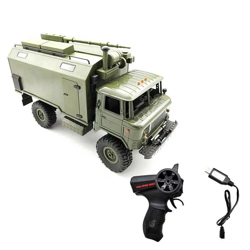 WPL B24ZH 1:16 2 4G 4WD RC автомобиль военный грузовик внедорожник рок трек RTR зеленый