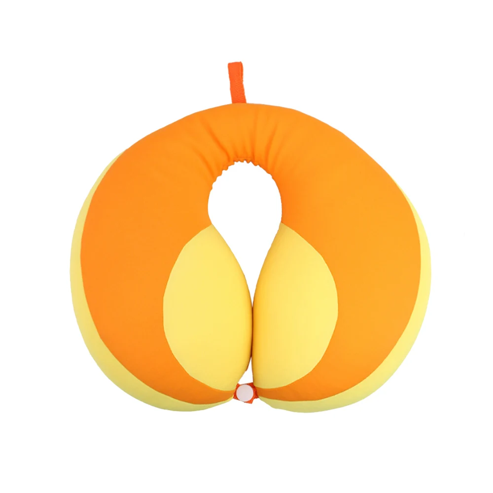 Orange JINSERTA u-образная Подушка для детей, подушка для шеи, для путешествий, для автомобиля, подголовник, подушка для воздуха, детское автомобильное сиденье, поддержка головы, младенец - Цвет: Orange