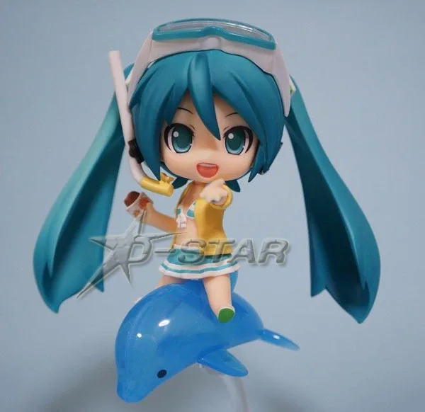 Бесплатная доставка Симпатичные 4 &quotNendoroid Vocaloid Hatsune Мику Happy kuji Лето Ver. ПВХ
