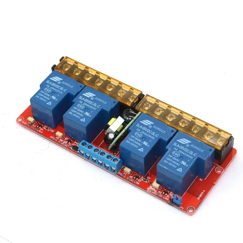 250 В 30A 4 канала реле high low триггер 5 dc/220 110 ac для uno R3 модуль|Запасные части| |