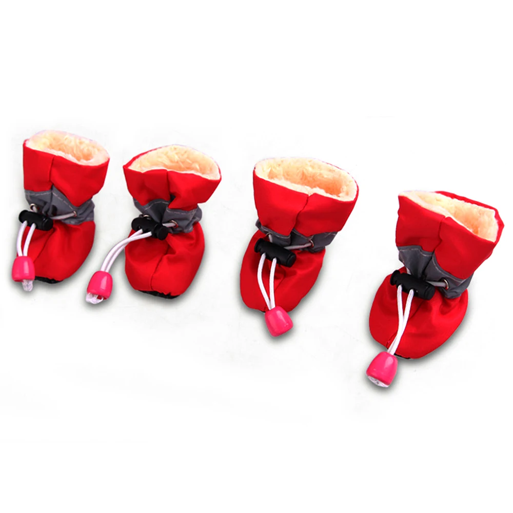 4 шт. осень зима Pet нескользящей мягкой подошве обувь для собак Puppy резиновые