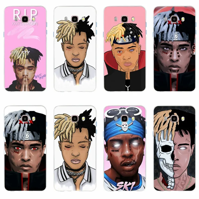 Мягкий чехол XXXTentacion из ТПУ для Samsung Galaxy S6 S6edge S6Plus A7 S7edge S8 S9 J7 2016 мягкий ТПУ|Бамперы| |