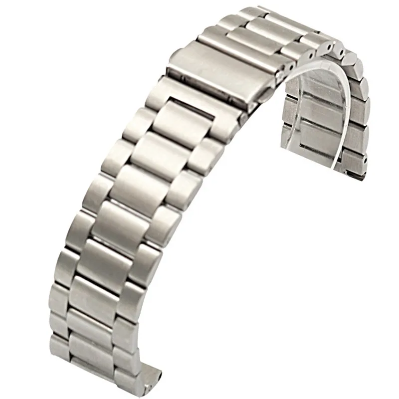 20 22mm width Solid Stainless Steel Bands For Gear S2 S3 Galaxy watch 42mm 46mm Huawei huami With Durable Wristbands Accessories