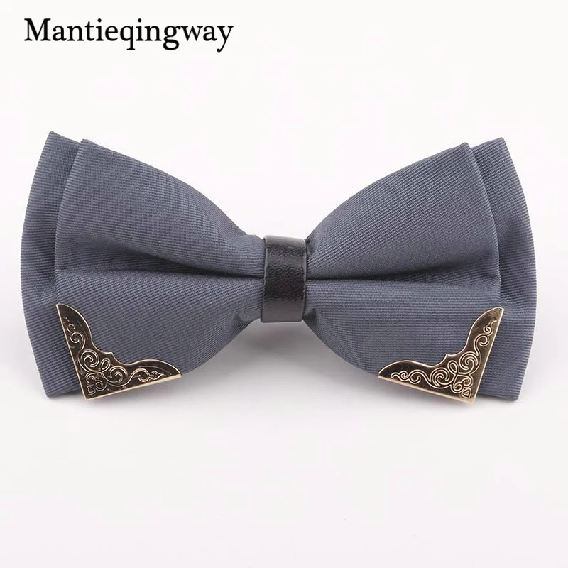 Мужской галстук бабочка mantieqingway однотонный деловой из полиэстера 6 см|bow tie|brand bow