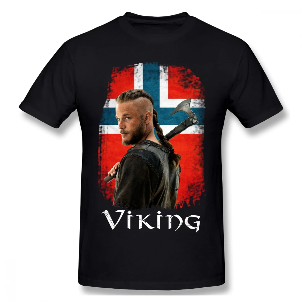 Норвегия флаг Viking TV Regnar футболка для мужчин плюс размер 4XL 6XL группа тройник |