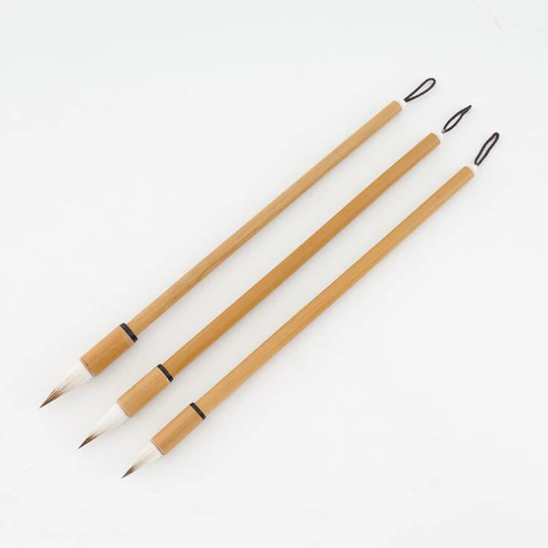 3 шт. набор кистей для рисования кисточки письма средней длины | Канцтовары офиса