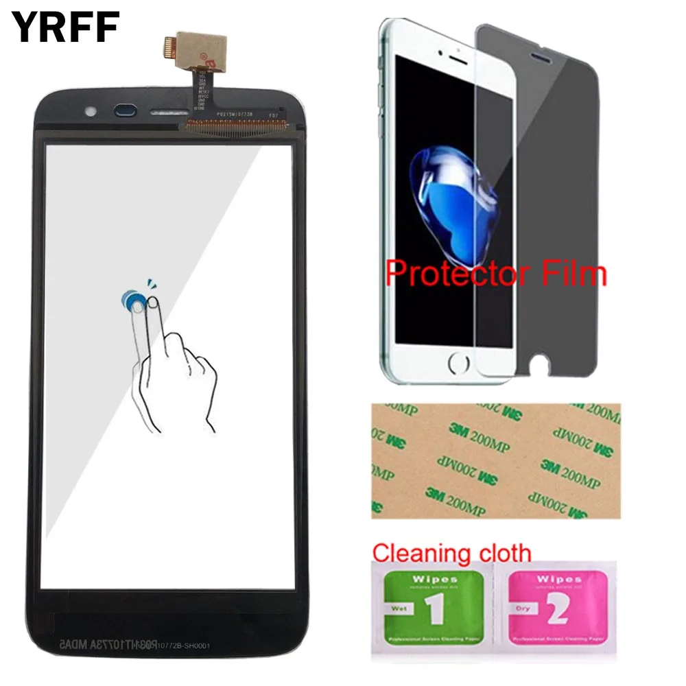 YRFF мобильный телефон сенсорный экран дигитайзер объектив Передняя стеклянная