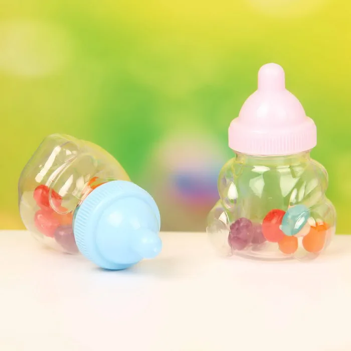 Baby Shower коробка конфет бутылка для девочек в розовом цвете голубая вечеринка