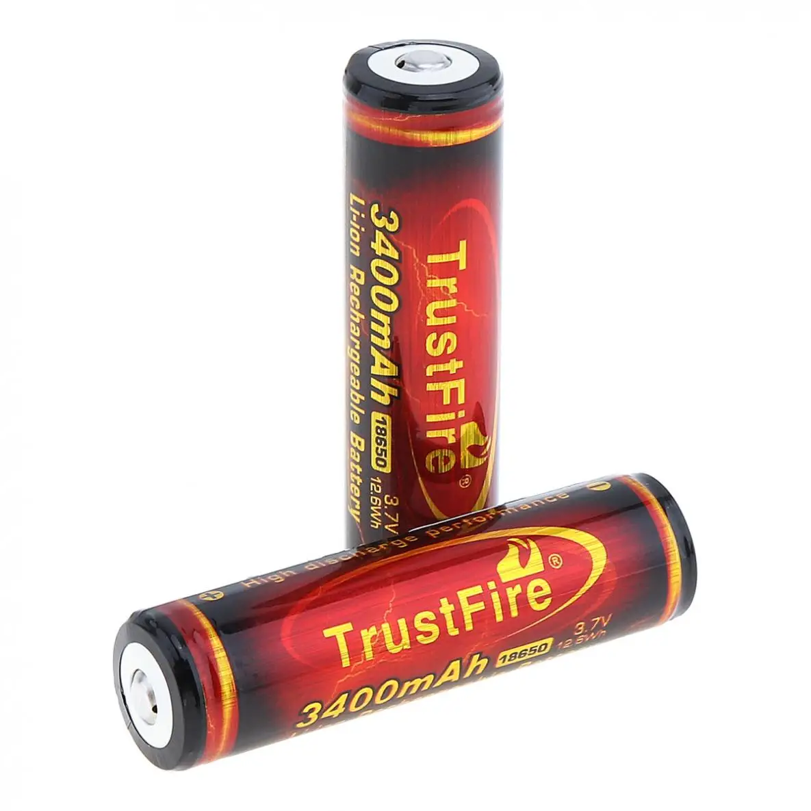 TrustFire 4 шт. 3 7 В 3400 мАч литий ионный аккумулятор большой емкости 18650 с защитной