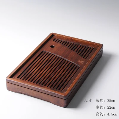 

Bamboo small tea tray square dry bubble tray small bamboo mini water storage tray Chahai Kung Fu tea ceremony Accessories