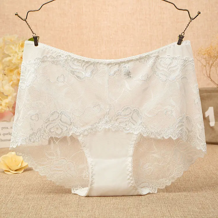 PRTYW Large Size Women Underwear Sexy Lace Women's Panties Transparent Briefs SeamlessLingerie Female Underpants |