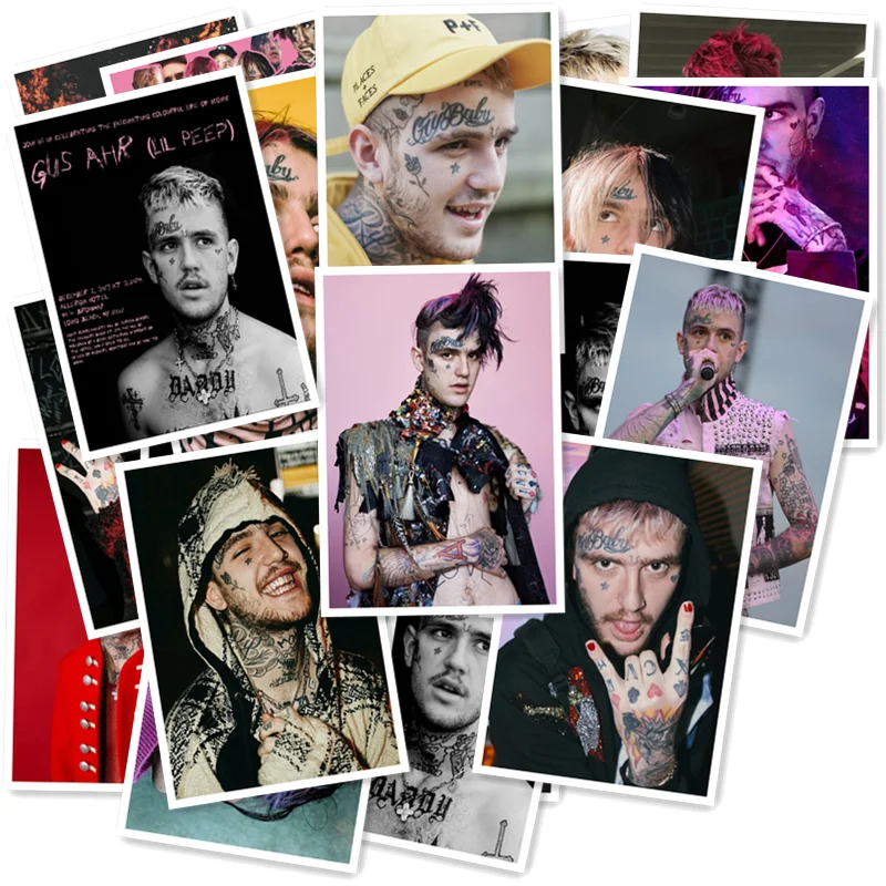 Lil Peep Классическая серия стикеров 20/шт ПВХ художественная коллекция рукоделия Подарочная настенная дизайнерская наклейка граффити