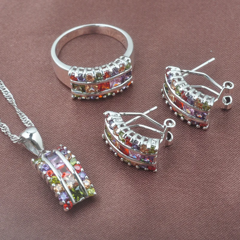 Комплект из колье серёг и кольца с кристаллами|Ювелирные наборы для невесты| |