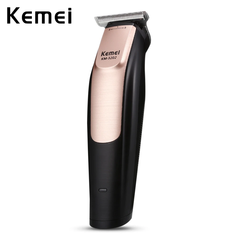 Машинка для стрижки волос Kemei Bald Аккумуляторный Триммер из нержавеющей стали с