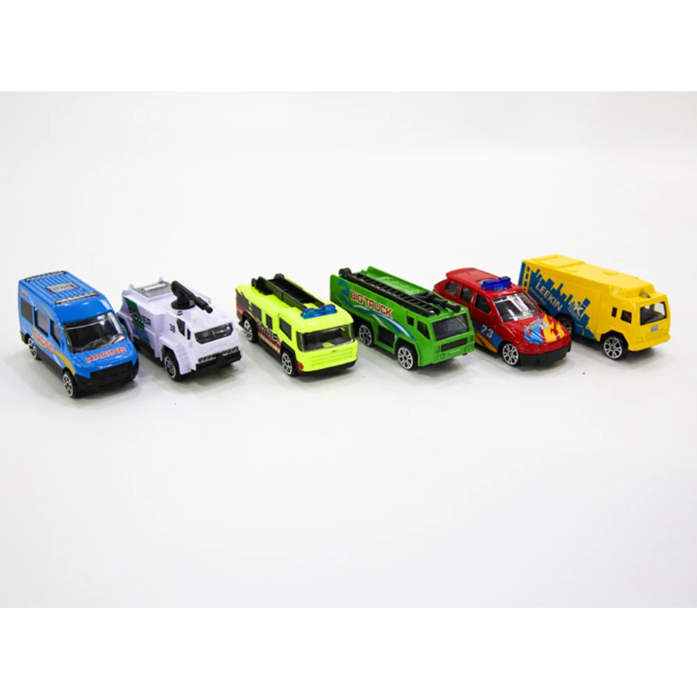 

Fire Fighter Truck Set City Vehicles Toys Mini 6Pcs Diecasts Metal Alloy Classic Toys Children Learning Education New Year Gift