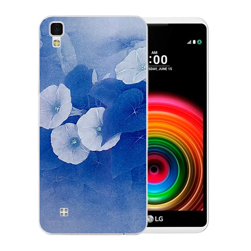Чехлы для телефонов LG X Power Luxury Funda K220ds K220y Ls755 задняя крышка с цветущим узором чехол