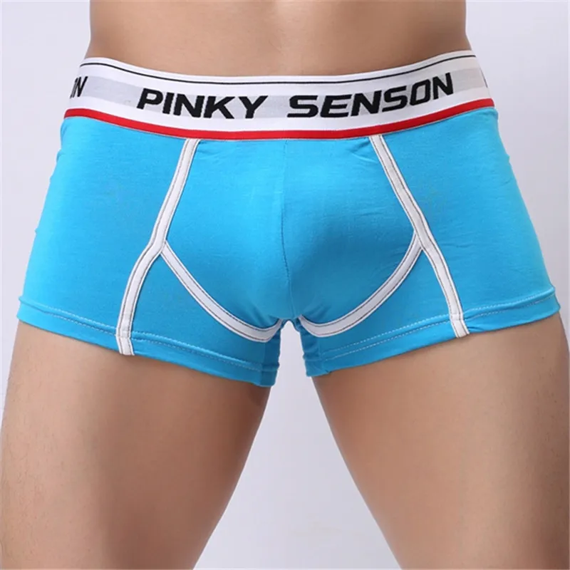PINKY SENSON 5pcs/lot Men's Three-Dimensional Penis Pouch Boxers Male Bulge Fitness Underpants Gay Modal Sleepwear S M L XL XXL