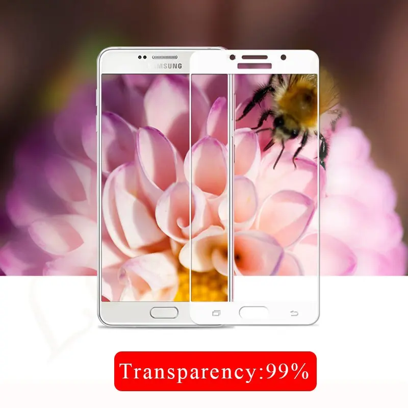 Curved Full Cover Screen Protector For Samsung Galaxy A3 A5 A7 2017 A520 A720 A320 A520F A720F Tempered Glass Coverage Film Case | Мобильные
