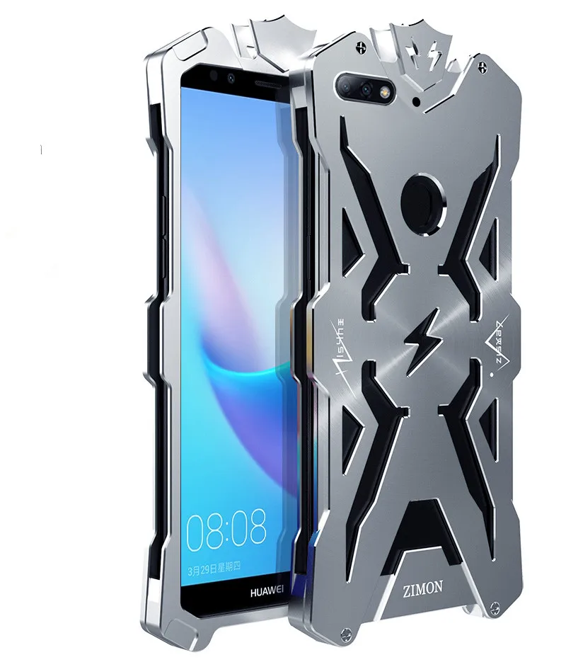 Nova2 lite Case Zimon Aviation Aluminum Metal Strong Protection For Huawei Y7 Pro 2018 Honor 7C Cover | Мобильные телефоны и