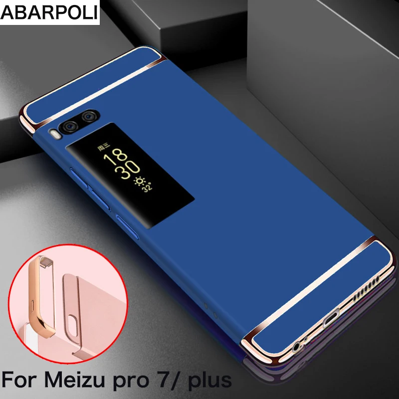 Роскошный чехол с покрытием для Meizu Pro 7, полное покрытие, жесткий бампер, защита, матовая, для Meizu Pro7 Plus Pro 7, чехол, оболочка, Fundas, 5,2 дюймов