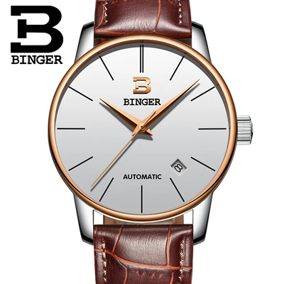 Item 11 Швейцарские наручные часы Binger мужские роскошные брендовые relogio masculino Механические часы мужские сапфировые водонепроницаемые наручные часы B-5005M15 - Цвет: Item 11