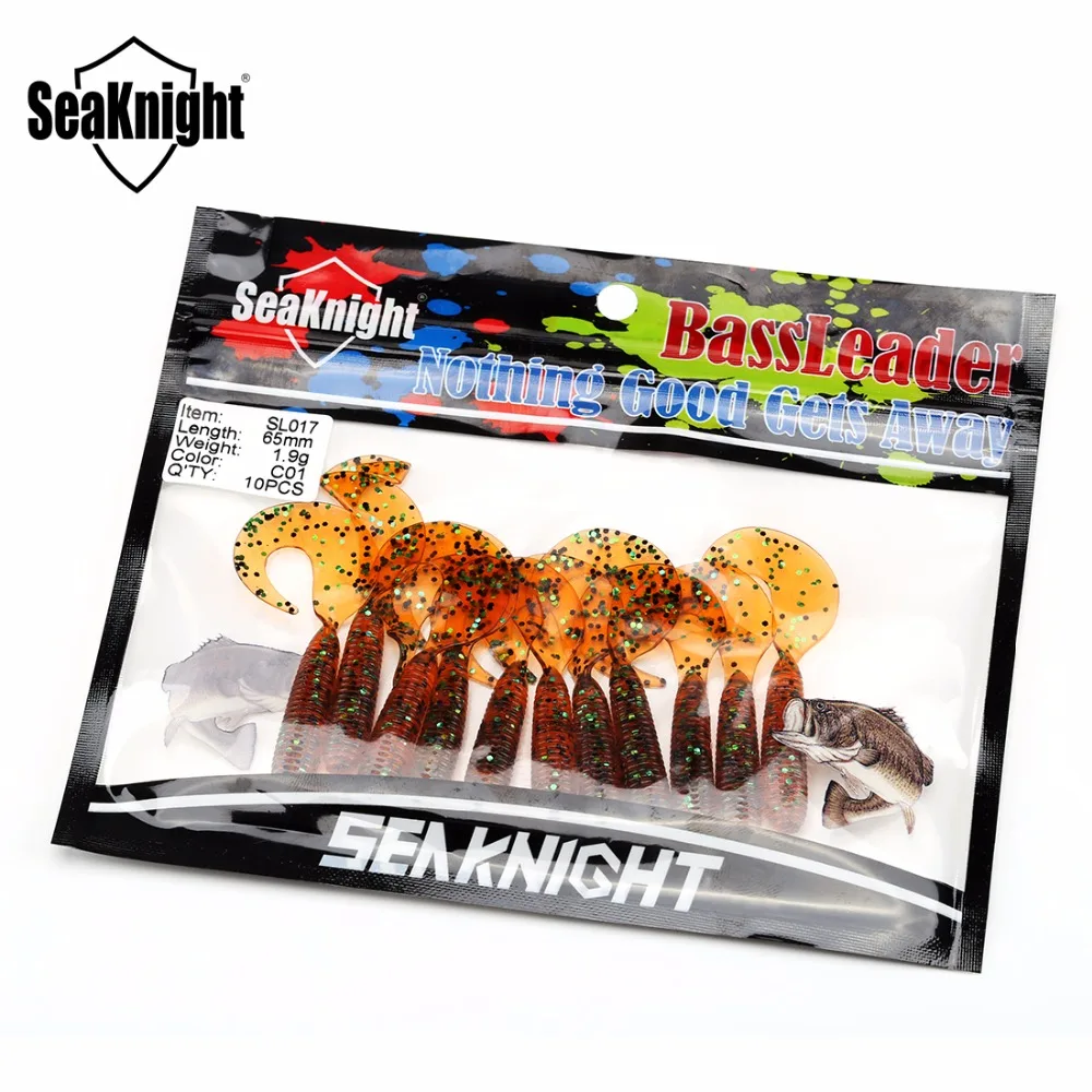 SeaKnight Мягкая приманка SL017 червь личинка 1 9 г 65 мм 10 шт. мягкая рыболовная с одним