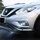 Для Nissan Murano 2015 2016 2017 2018 ABS хромированная крышка передней противотуманной фары накладка наклейка аксессуары стайлинга автомобилей 2 шт.