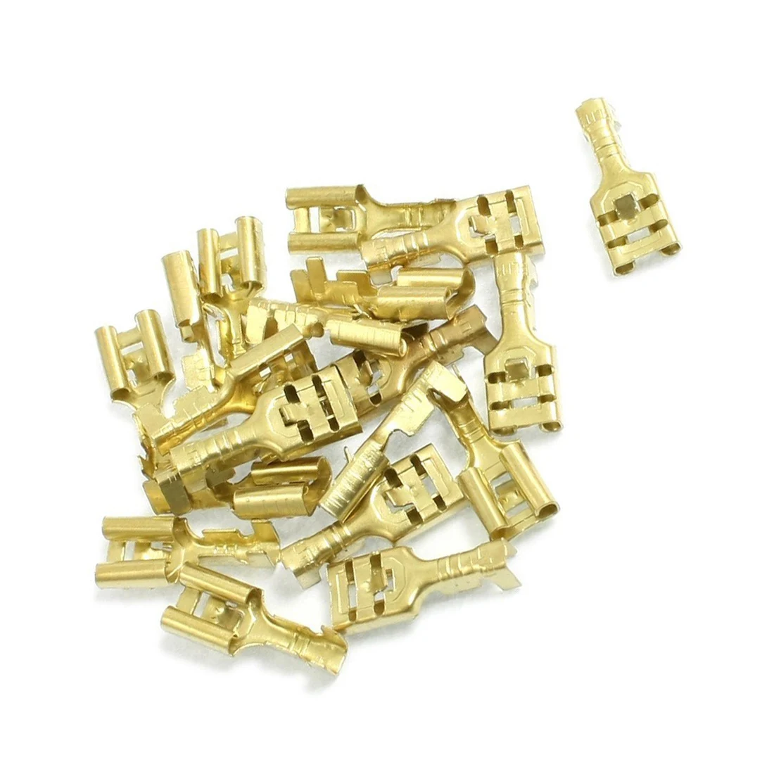 Латунные соединители CNIM 6 3 мм Плоские Кабельные Клеммы 20 шт.