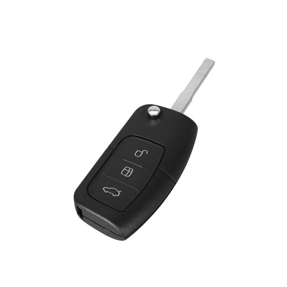 Складной чехол KEYYOU для автомобильного ключа пульта с 3 кнопками стайлинга Ford Focus