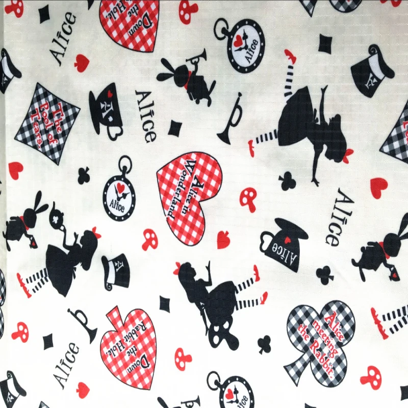 Алиса в стране чудес ткань из синтетического волокна водонепроницаемая Оксфорд
