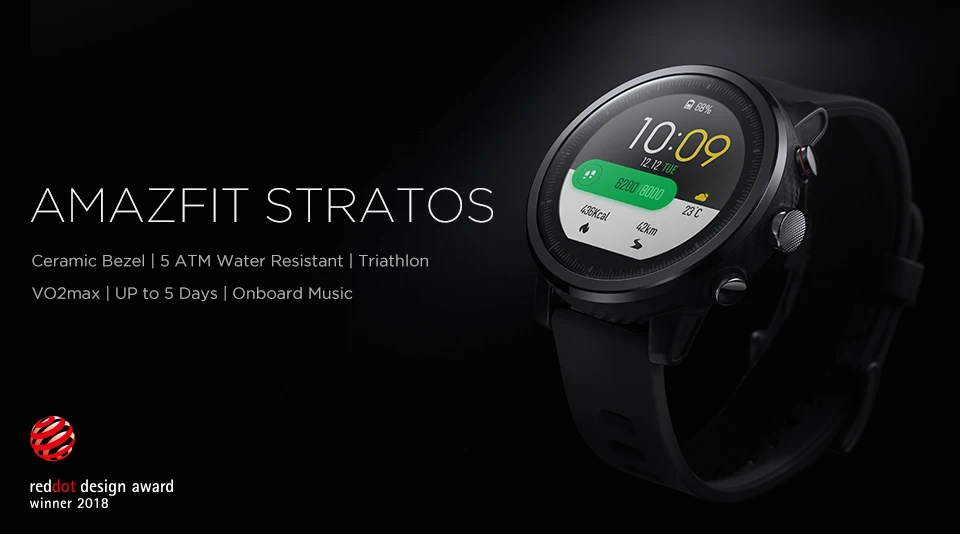 Умные часы Huami Amazfit Stratos Pace 2, умные часы, Bluetooth, gps, счетчик калорий, пульсометр, 50 м, водонепроницаемые