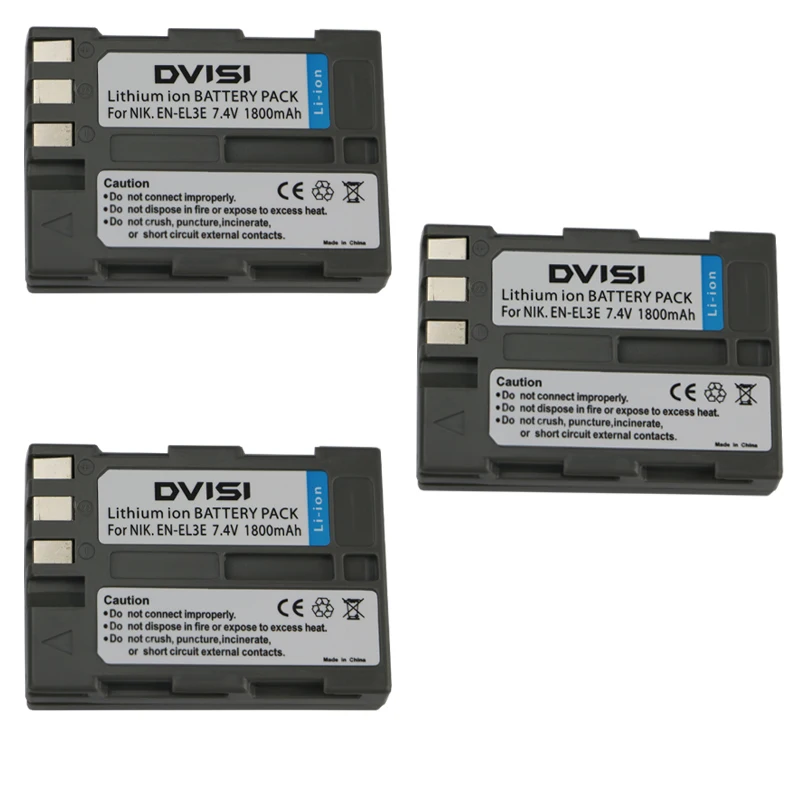 7 4 В 1.8Ah EN EL3e ENEL3e аккумуляторная батарея для камеры Nikon D90 D700 D300 D80 D70 D50 D200 D300s D100