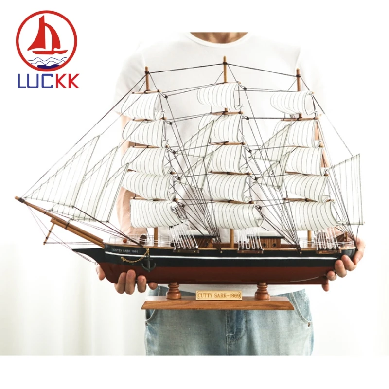 LUCKK 70 см деревянная статуэтка ручной работы CUTTY SARK морское домашнее украшение