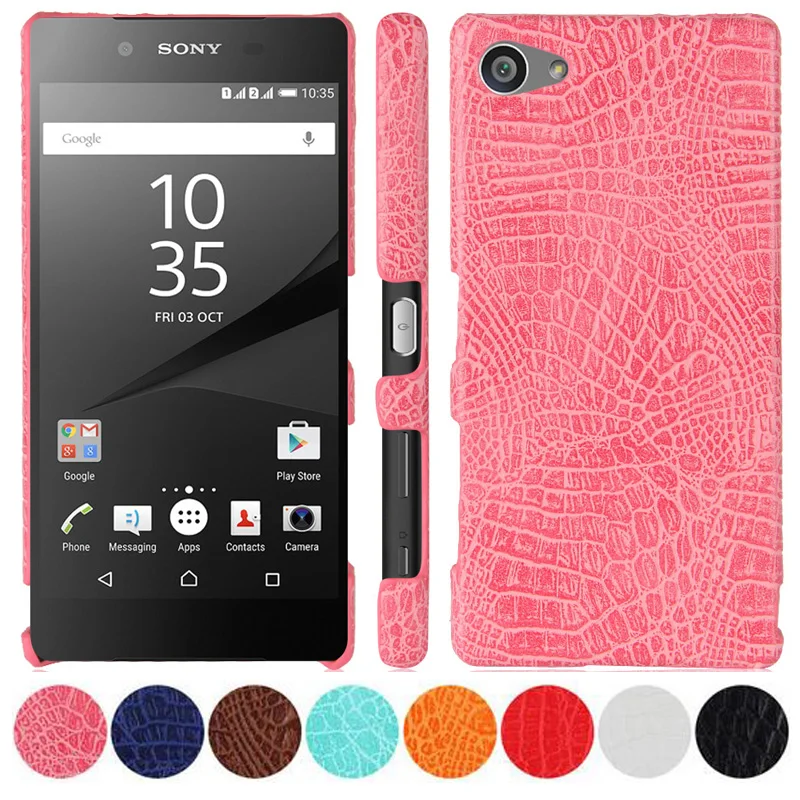 Жесткий чехол с крокодиловым узором для Sony Xperia Z5 Compact E5803 E5823 / Mini задняя