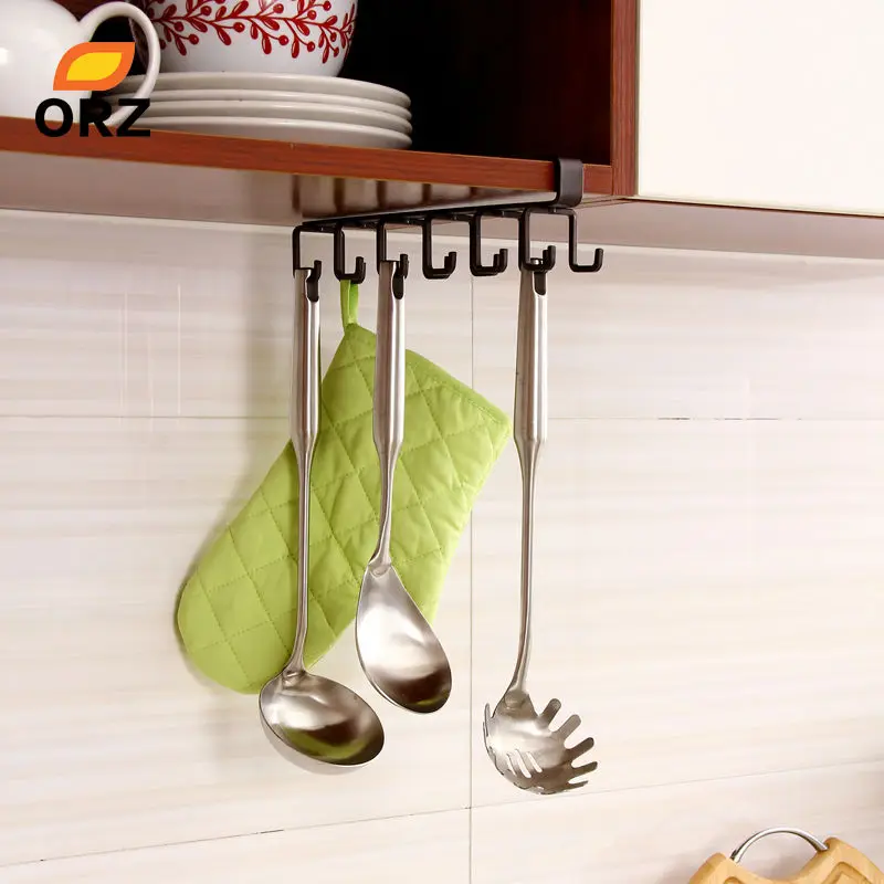 ORZ кухонная стойка для хранения шкаф с подвесной полкой крюком чашка вешалка